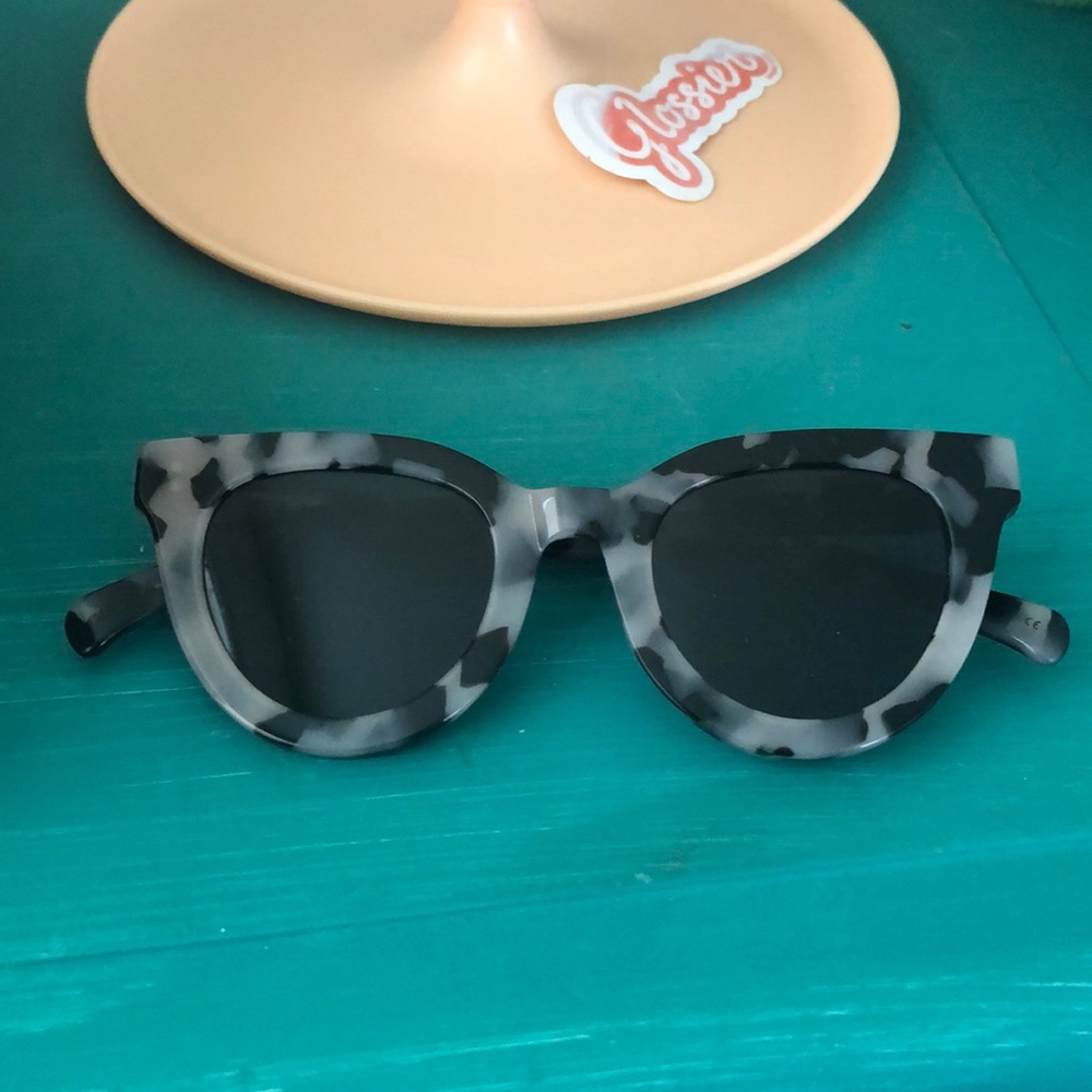 Oscar x Frank cream tortoise sunglasses